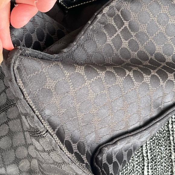 Kate Spade Black canvas Tote Bag vintage - Picture 9 of 10